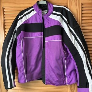 BILT built for women Purple and Black Bomber Jacket size large